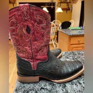 JB Dillon croc cowboy boots
